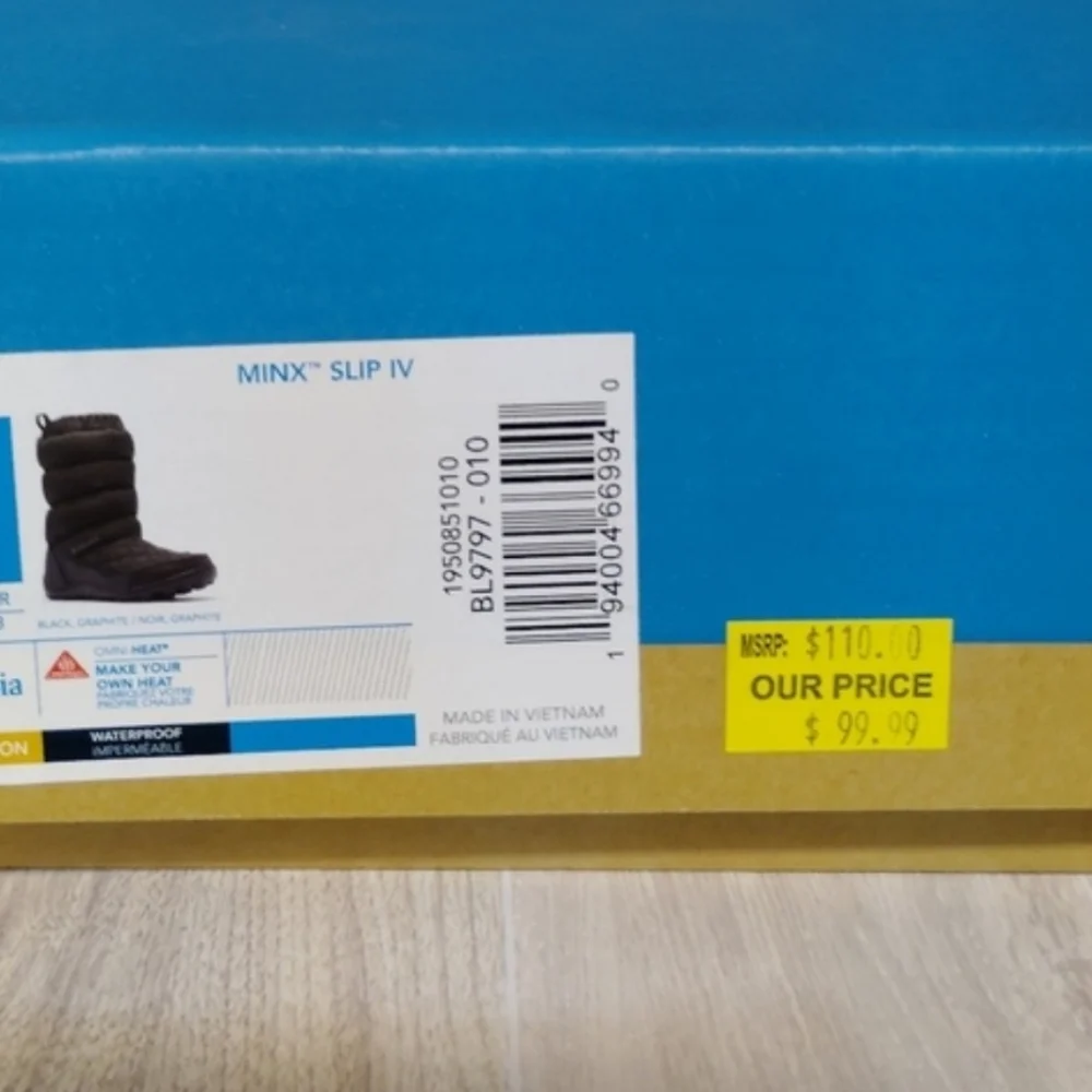 Columbia Black Winter Waterproof Rain Snow Boots